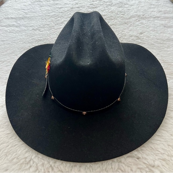 Boundry Ranch Kananaskis AB Smithbilt Black Western Cowboy Hat Size M
